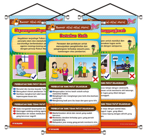 Set Banner Nilai-Nilai Murni