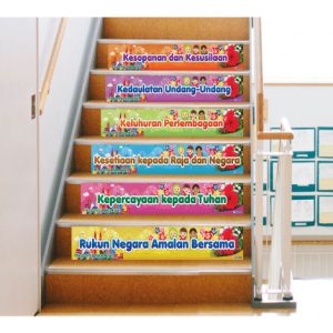 Set Stiker Tangga Prinsip-Prinsip Rukun Negara