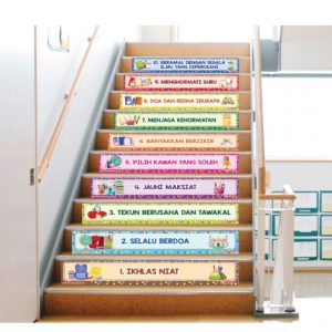 Set Stiker Tangga Adab-Adab Dalam Menuntut Ilmu