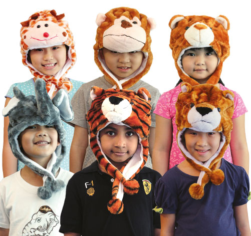 Dramatic Play Animal Hat Set - Wild Animals