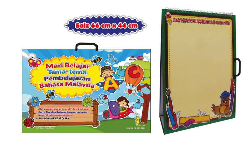 Carta Flip-dan-Belajar Bahasa Malaysia - Mari Belajar Tema-Tema Pembelajaran Bahasa Malaysia - Image 3