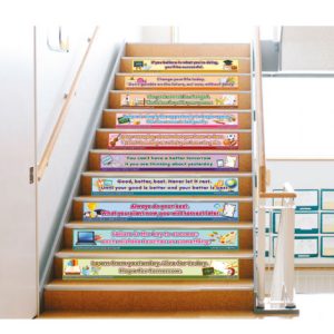 Set Stair Stickers - Motivational And Inspirational Quotes For Success In Life