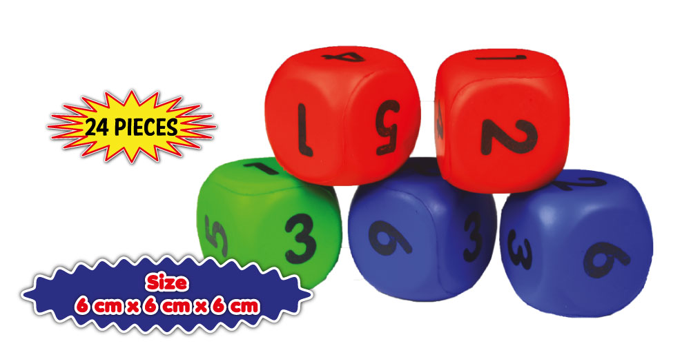 Large Rubber Dice Set - Image 2
