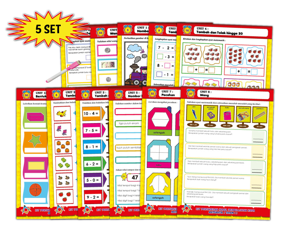 Kit Pentaksiran Modul Pembelajaran KSSR - Matematik Tahun 1 - Image 2