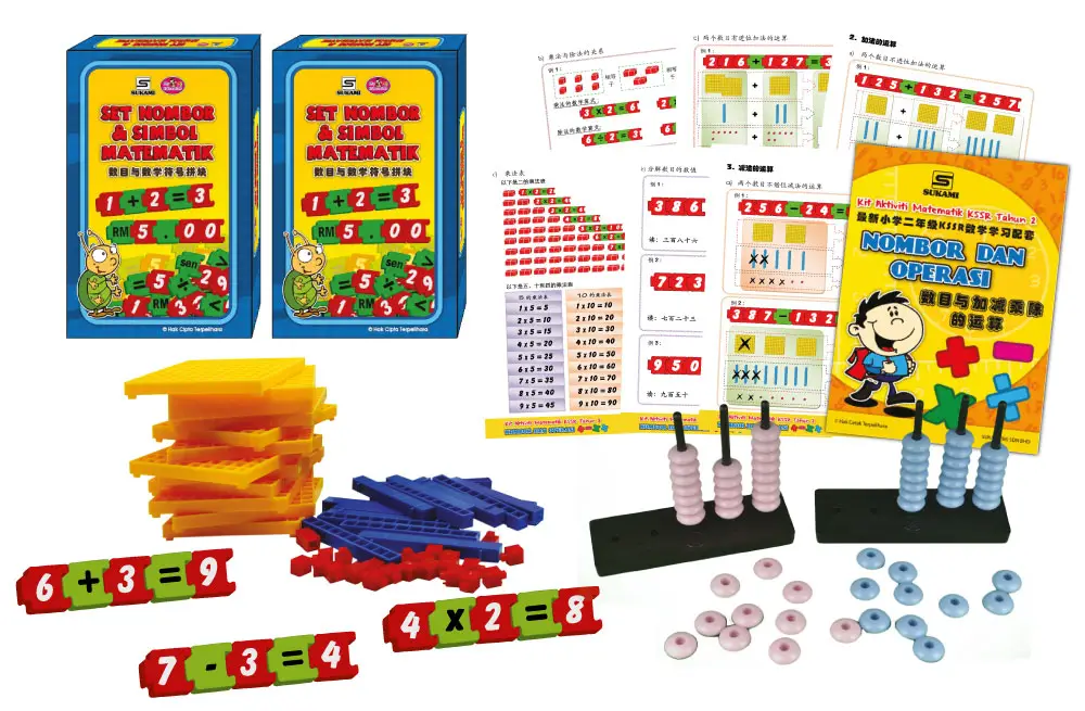 Kit Aktiviti Matematik KSSR Tahun 2 - Nombor & Operasi - Image 3