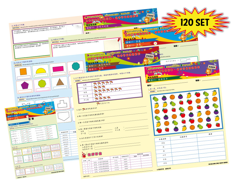 Kit Aktiviti PBS Matematik KSSR Tahun 3 (Bahagian II) - Image 3