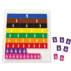 Plastic Rainbow Fraction Tiles
