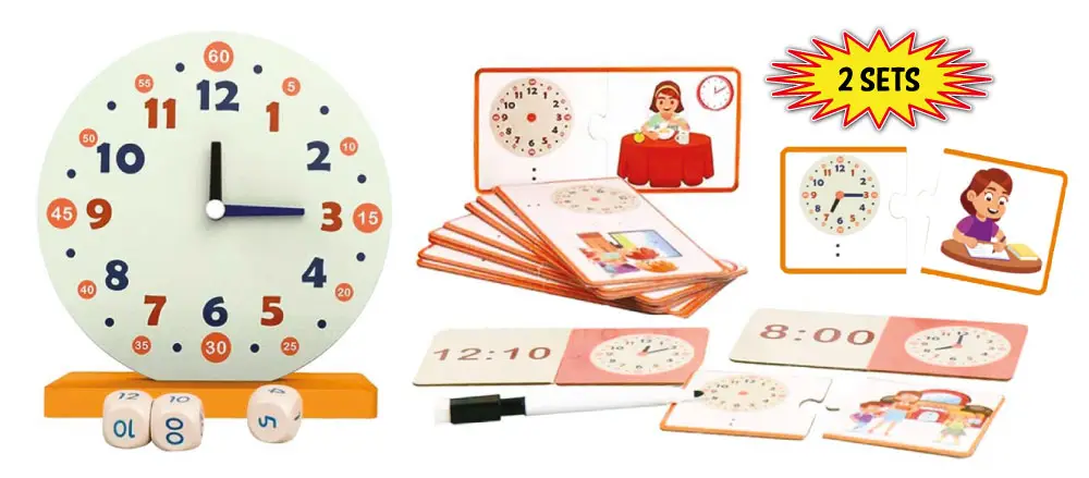 Wooden Learning Clock - Image 2