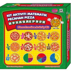 Kit Aktiviti Matematik - Pecahan Pizza (Pizza Fraction Activity Kit)