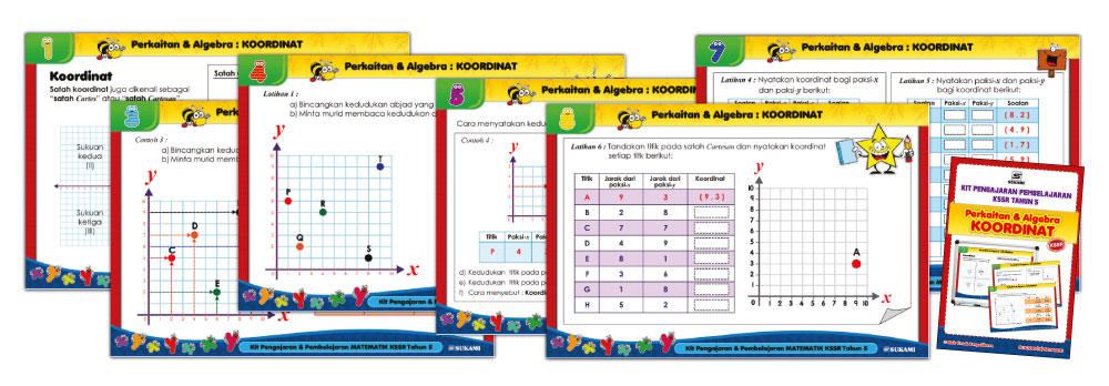 Kit Aktiviti Matematik KSSR Tahun 5 - Koordinat - Image 2