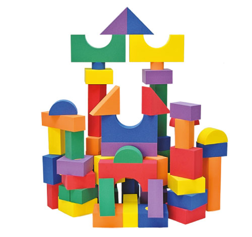 Set Bongkah Pelbagai Bentuk (Educational EVA Construction Set)