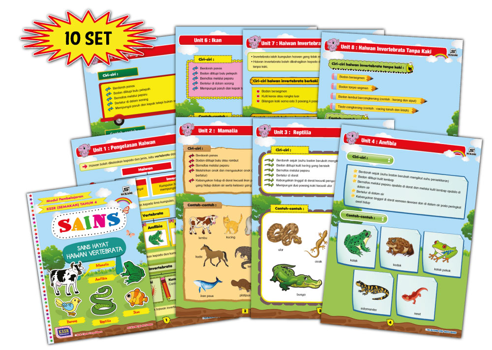 Modul Pembelajaran Sains KSSR (Semakan) Tahun 4 - Haiwan Vertebrata - Image 2