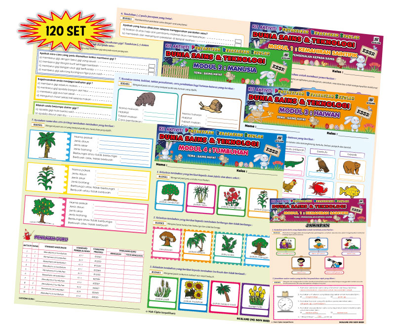 Kit Aktiviti PBS Dunia Sains & Teknologi KSSR Tahun 3 Bahagian I - Image 2