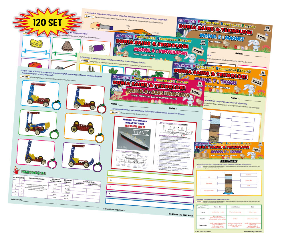 Kit Aktiviti PBS Dunia Sains & Teknologi KSSR Tahun 3 Bahagian II - Image 2
