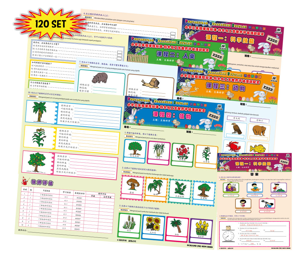 Kit Aktiviti PBS Dunia Sains & Teknologi KSSR Tahun 3 Bahagian I - Image 3