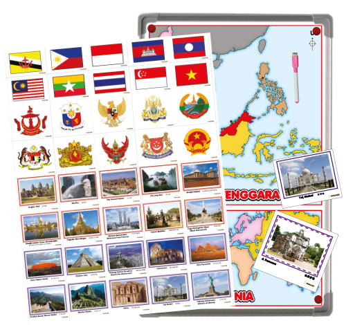 Peta Malaysia / Asia Tenggara / Dunia Bermagnetik