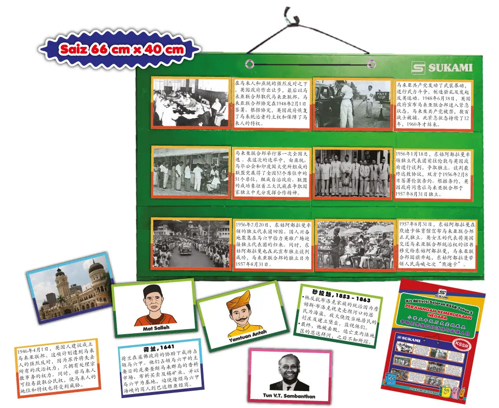 Kit Aktiviti Sejarah KSSR Tahun 5 - Perjuangan Kemerdekaan Negara - Image 3