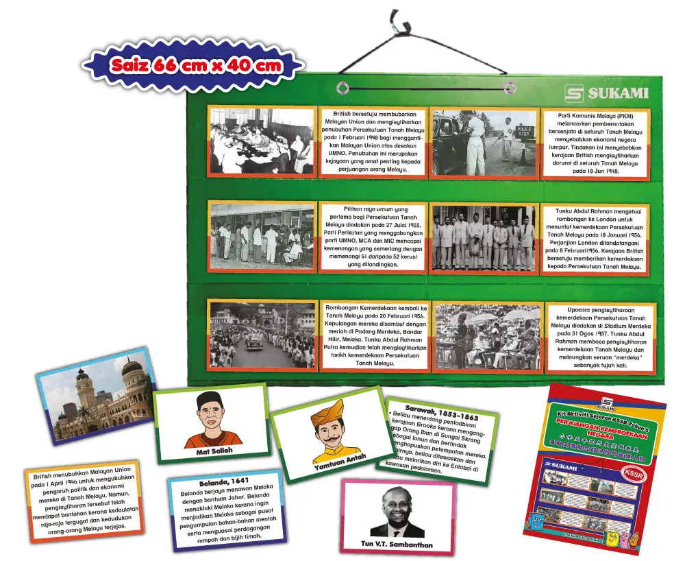 Kit Aktiviti Sejarah KSSR Tahun 5 - Perjuangan Kemerdekaan Negara - Image 2