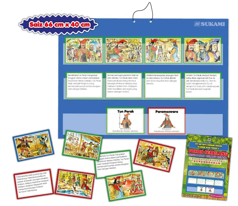 Kit Aktiviti Gambar Bersiri Sejarah KSSR Tahun 4 - Tokoh Terbilang Kesultanan Melayu Melaka - Image 2