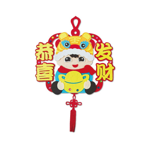 DIY Chinese New Year Decorative Felt Crafts - Set F
