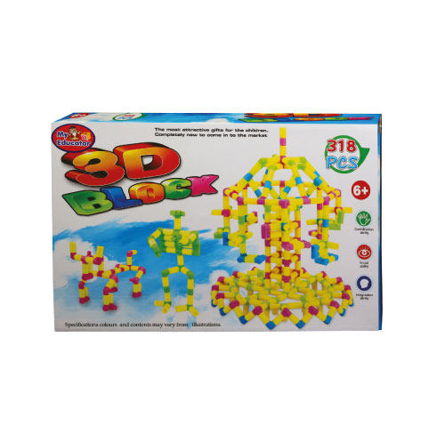 318 Pieces Play & Learn 3D Construction Blocks - Image 3