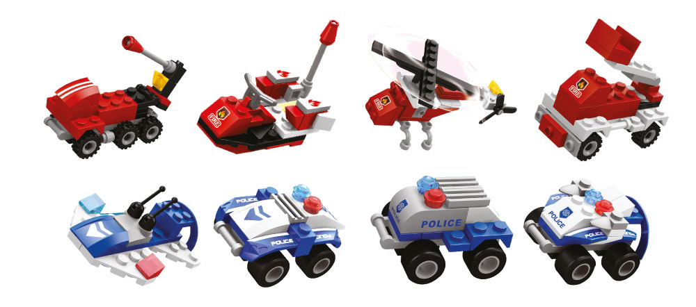 Set Binaan "Police & Fire" - Image 2