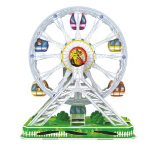 Kit Model Roda Ferris 3D Bercahaya & Bermuzik