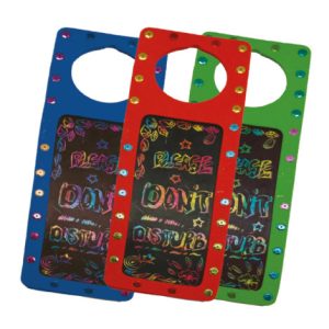 Scratch-Art Door Hanger