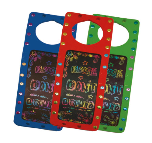 Scratch-Art Door Hanger