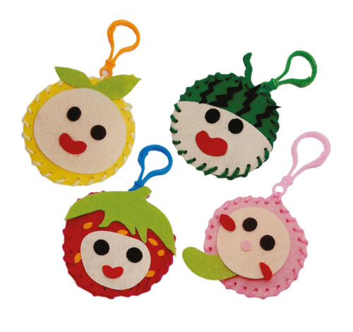 Creative Felt Fruit Key Rings
