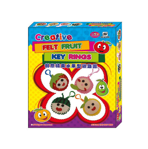 Creative Felt Fruit Key Rings - Image 3