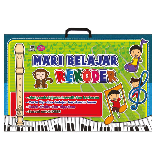 Carta Flip-dan-Belajar Pendidikan Muzik - Mari Belajar Rekoder
