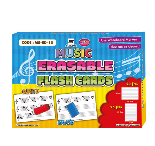 Music Erasable Flash Card
