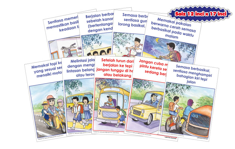 Set Poster Amalan Keselamatan Jalan Raya - Image 2