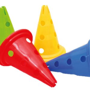Training Plastic Skittle Cone with Holes