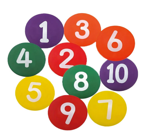 1 To 10 Rubber Spot Markers