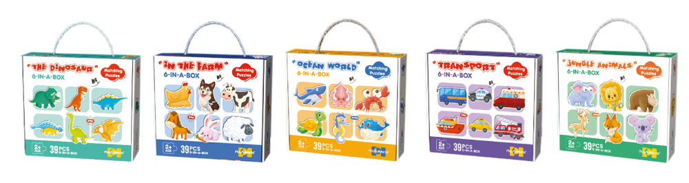 6-In-A-Box Educational Puzzle Set - Image 2