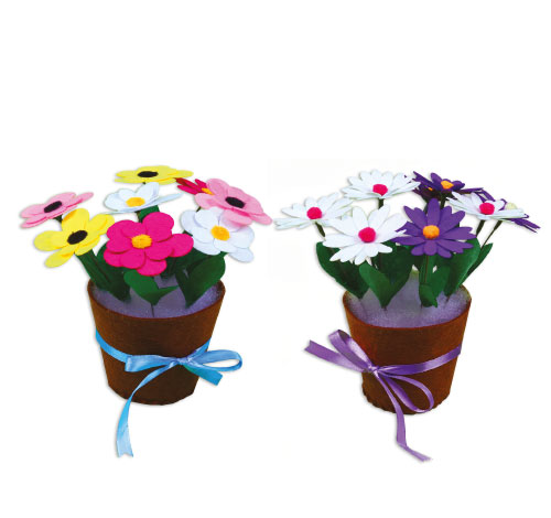 Creative Felt Flowers Pot