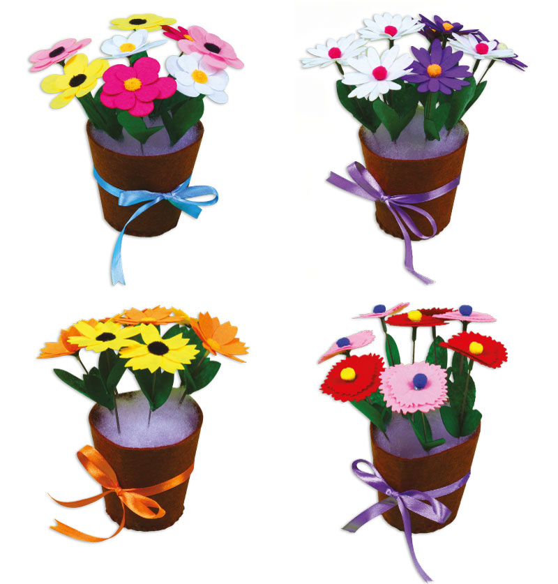 Creative Felt Flowers Pot - Image 2