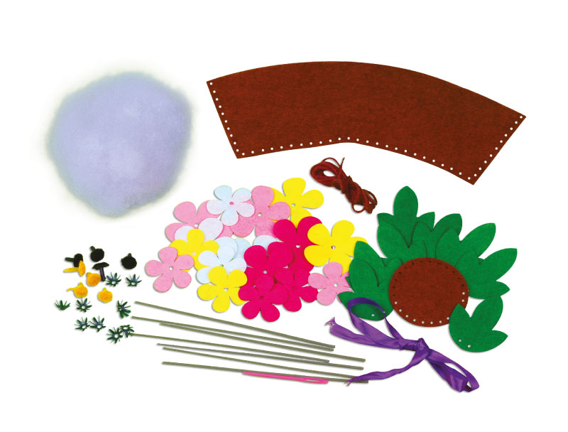 Creative Felt Flowers Pot - Image 3