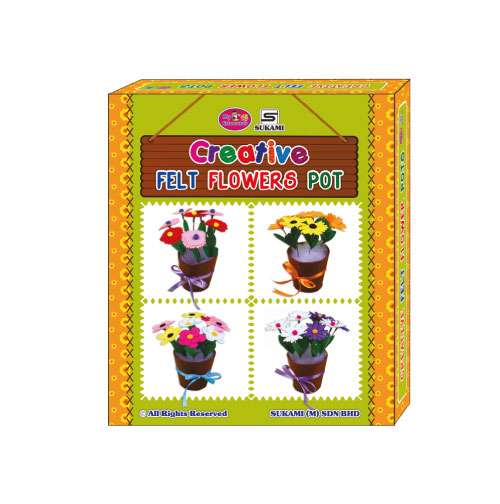 Creative Felt Flowers Pot - Image 4