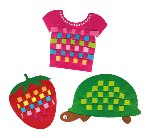 Creative Felt Weaving Crafts (Kraf Anyaman Kain)