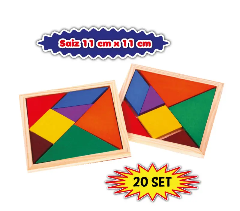 Colourful Wooden Tangram - Image 2